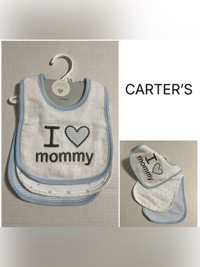 CARTER’S - NWT - 3PK - INFANT BOYS BIBS